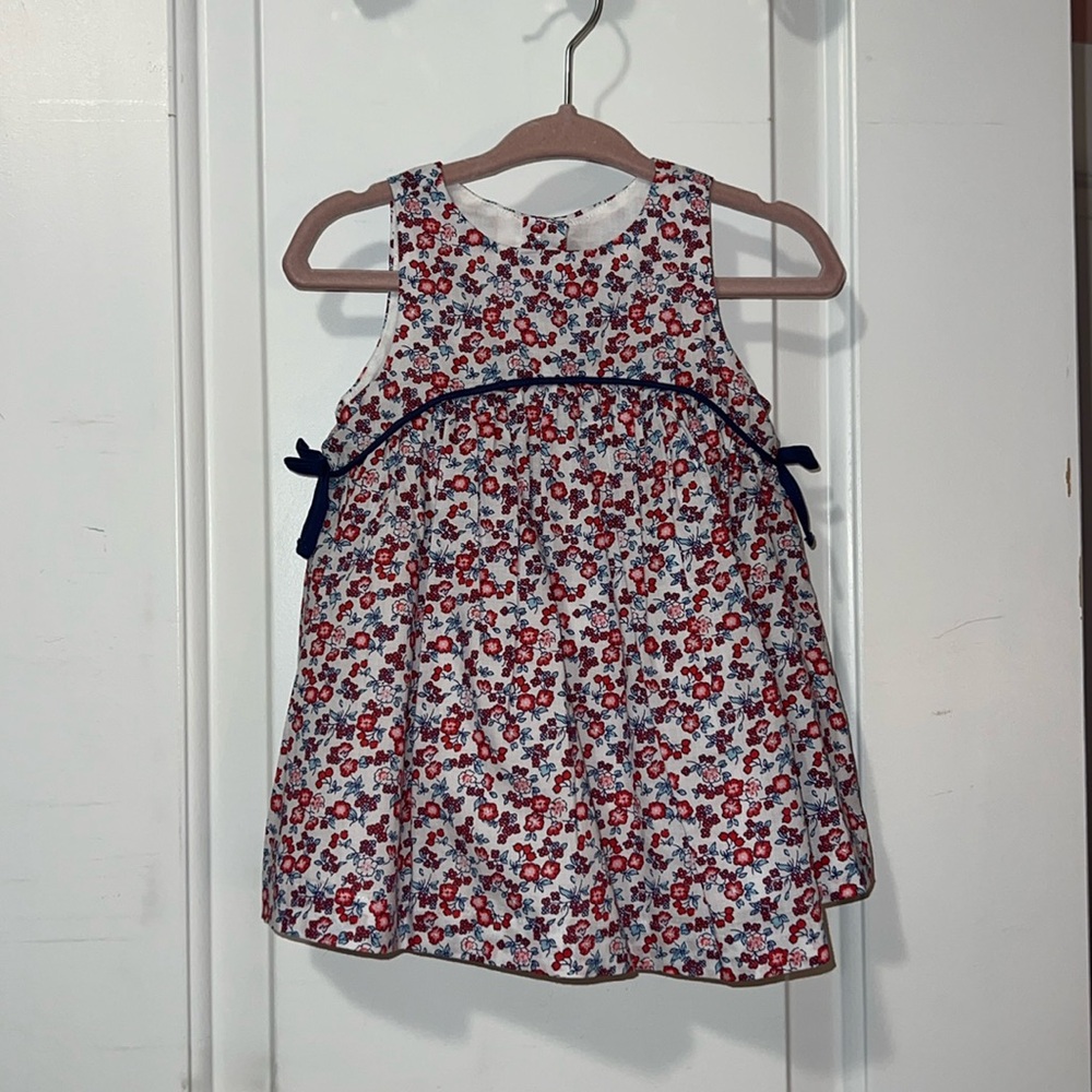 Janie and Jack BABY FLORAL BOW SUNDRESS